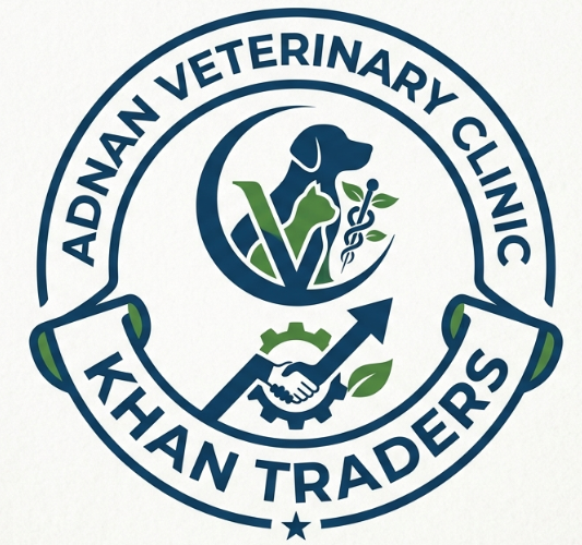 Adnan Veterinary Clinic & Khan Traders Logo